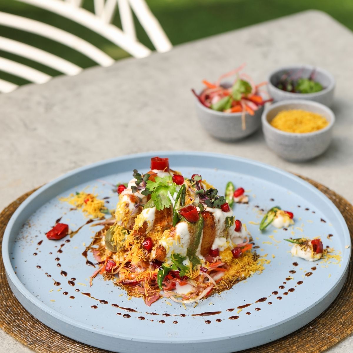 Aloo Tikki With Pomegranate